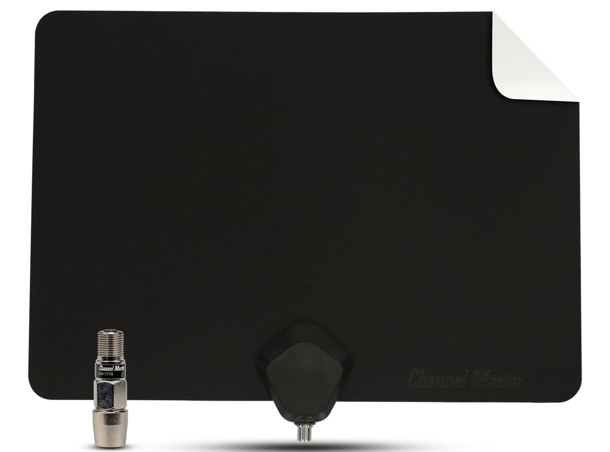 FLATenna+ Amplified Indoor TV Antenna Receives Digital and HD Signals